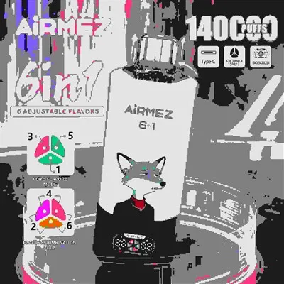 AIRMEZ FOX 6 IN 1 140000 Puff Vape