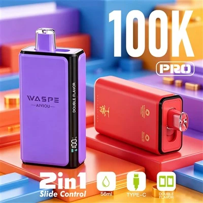 WASPE Double Flavor 100K Pro PUFFS Disposable Vape